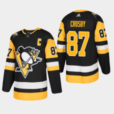Pittsburgh Penguins Sidney Crosby #87 2018-19 Black Adidas Authentic STRONGER THAN HATE Home Jersey