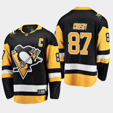 Pittsburgh Penguins Sidney Crosby #87 2018-19 Black Fanatics Breakaway STRONGER THAN HATE Home Jersey