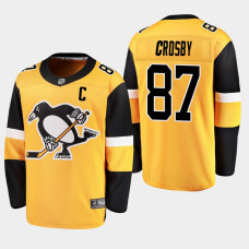 Men's Pittsburgh Penguins Sidney Crosby 2019 Fanatics Breakaway Gold Alternate Jersey