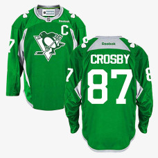 Sidney Crosby Pittsburgh Penguins Green Practice Practice Jersey