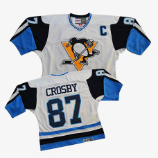 Sidney Crosby Pittsburgh Penguins White/Blue Throwback Jersey