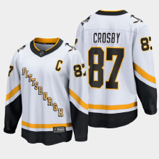 Men's Pittsburgh Penguins Sidney Crosby #87 Reverse Retro 2020-21 Special Edition Breakaway Player White Jersey