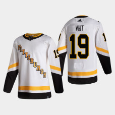 Men's Pittsburgh Penguins Ryan Whitney #19 Retired Player Nikename Special Edition Authentic White Jersey