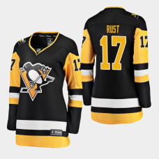 Women's Pittsburgh Penguins Bryan Rust #17 2018-19 Black Fanatics Breakaway STRONGER THAN HATE Home Jersey