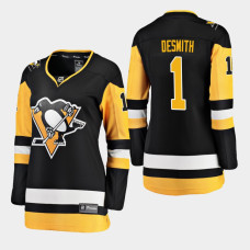 Women's Pittsburgh Penguins Casey DeSmith #1 2018-19 Black Fanatics Breakaway STRONGER THAN HATE Home Jersey