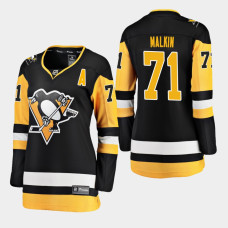 Women's Pittsburgh Penguins Evgeni Malkin #71 2018-19 Black Fanatics Breakaway STRONGER THAN HATE Home Jersey