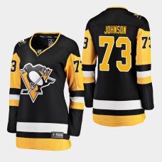 Women's Pittsburgh Penguins Jack Johnson #73 2018-19 Black Fanatics Breakaway STRONGER THAN HATE Home Jersey