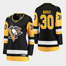 Women's Pittsburgh Penguins Matt Murray #30 2018-19 Black Fanatics Breakaway STRONGER THAN HATE Home Jersey